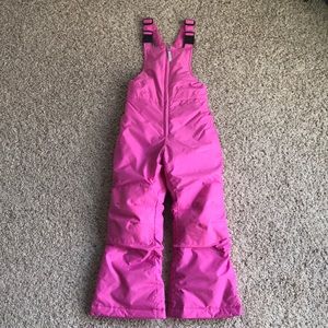 NWT Lands’ End Kids Pink Snow Bibs (Grow-a-longs)